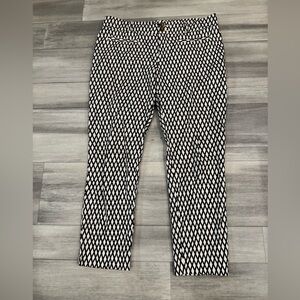 Cartonnier Black and White Geometric Fabric